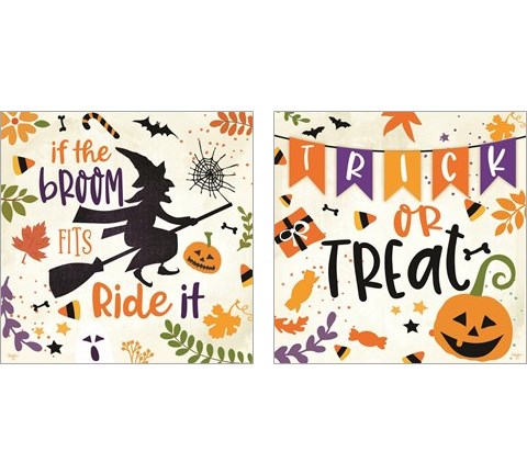 If the Broom Fits 2 Piece Art Print Set by Mollie B.