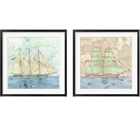 Vessel  2 Piece Framed Art Print Set by Joannoo