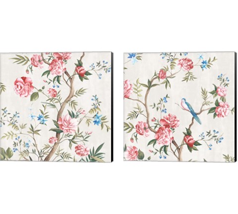 Japanese Silk 2 Piece Canvas Print Set by Eva Watts