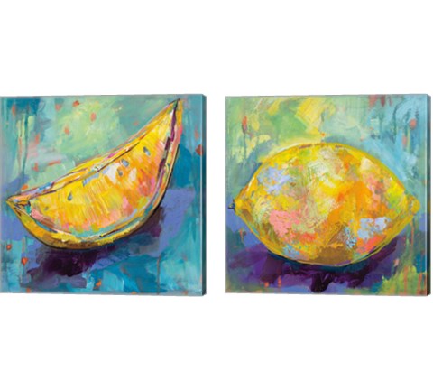 Lemon 2 Piece Canvas Print Set by Jeanette Vertentes