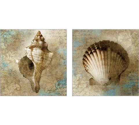 Ocean Treasures 2 Piece Art Print Set by Keith Mallett
