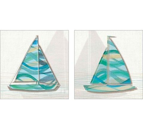 Smooth Sailing 2 Piece Art Print Set by Tandi Venter