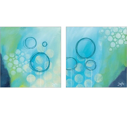 Bubble Toes 2 Piece Art Print Set by Julie Hawkins