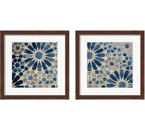 Alhambra Tile 2 Piece Framed Art Print Set by Sue Schlabach