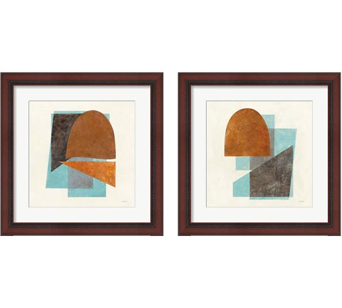 Quintet Turquoise 2 Piece Framed Art Print Set by Mike Schick