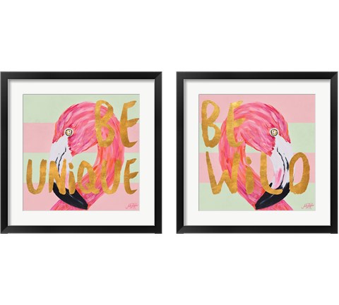 Be Wild and Unique 2 Piece Framed Art Print Set by Julie DeRice