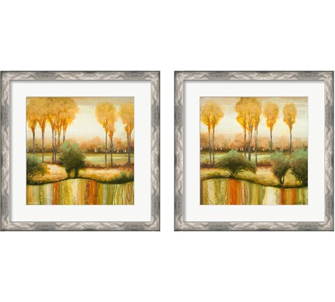 Early Morning Meadow 2 Piece Framed Art Print Set by Michael Marcon