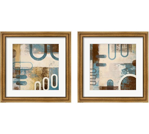 Playing with Shapes 2 Piece Framed Art Print Set by Michael Marcon