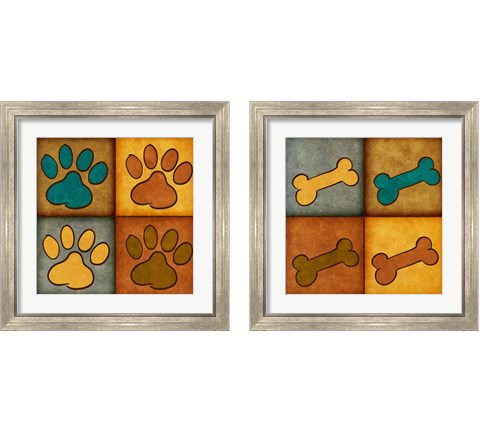 Paws and Treats 2 Piece Framed Art Print Set by SD Graphics Studio