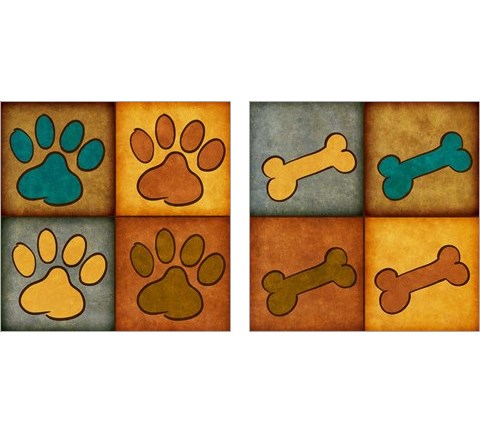 Paws and Treats 2 Piece Art Print Set by SD Graphics Studio