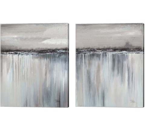 Muted Paysage 2 Piece Canvas Print Set by Patricia Pinto