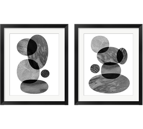 Moving Orbs 2 Piece Framed Art Print Set by Natalie Sizemore