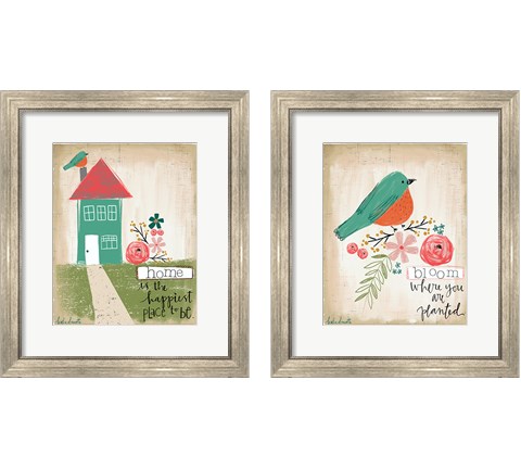 Happiest Home 2 Piece Framed Art Print Set by Katie Doucette