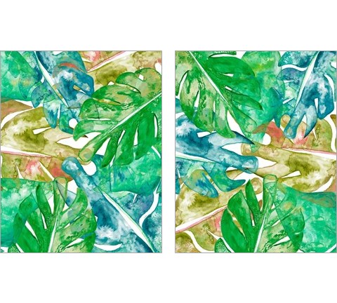 Bed of Leaves 2 Piece Art Print Set by Nola James