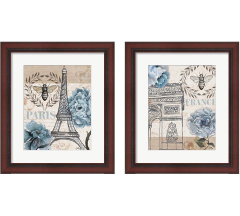 Paris Bee 2 Piece Framed Art Print Set by Elizabeth Medley