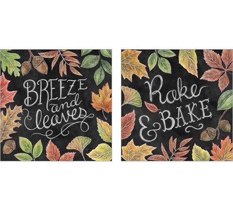 Harvest Chalk 2 Piece Art Print Set by Mary Urban