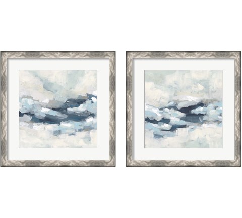 Wave Crest 2 Piece Framed Art Print Set by June Erica Vess