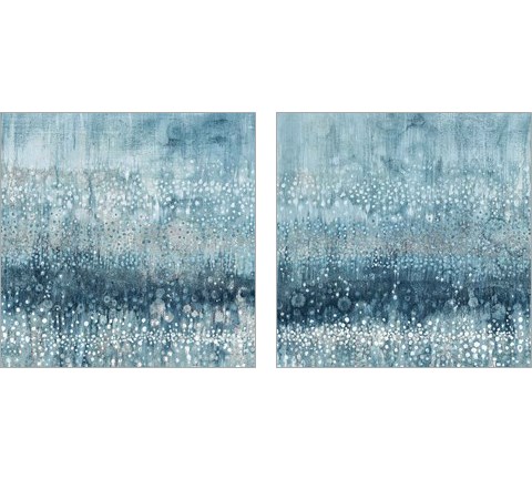 Rain Abstract 2 Piece Art Print Set by Danhui Nai