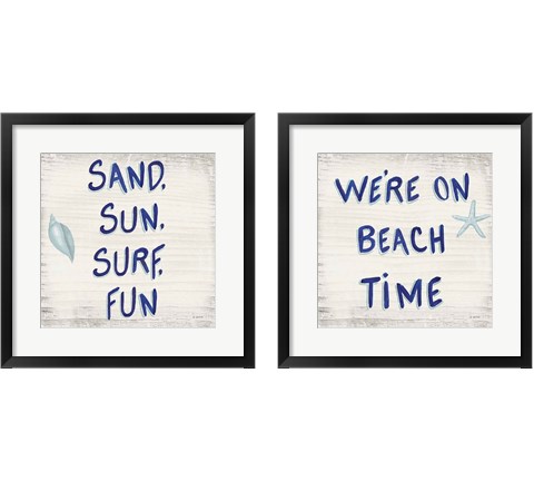 Beach Time 2 Piece Framed Art Print Set by James Wiens