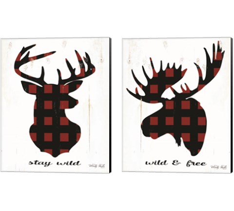 Stay Wild 2 Piece Canvas Print Set by Cindy Jacobs