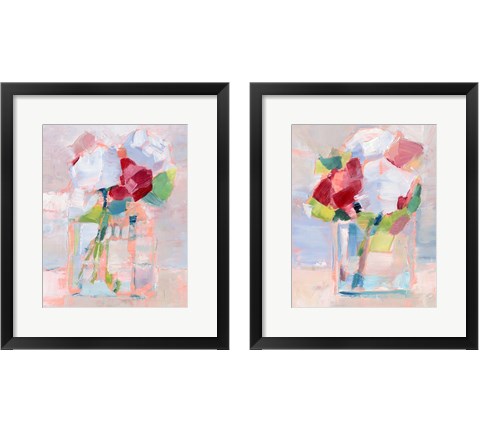 Abstract Flowers in Vase 2 Piece Framed Art Print Set by Ethan Harper