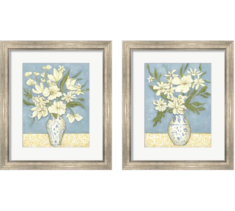 Springtime Bouquet 2 Piece Framed Art Print Set by Chariklia Zarris