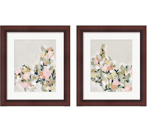 Blushing Blooms 2 Piece Framed Art Print Set by June Erica Vess