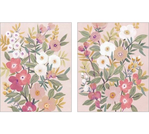 Pretty Pink Floral 2 Piece Art Print Set by Timothy O'Toole