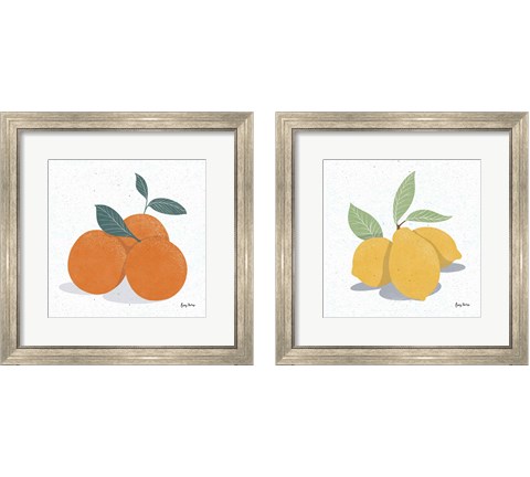 Fruity Cocktails 2 Piece Framed Art Print Set by Becky Thorns