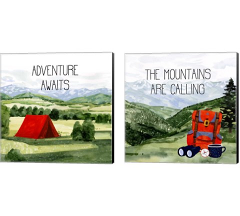 Outdoor Adventure 2 Piece Canvas Print Set by Victoria Borges
