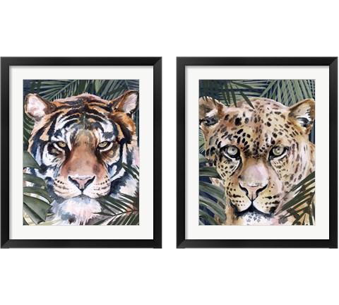 Jungle Cat 2 Piece Framed Art Print Set by Jennifer Parker