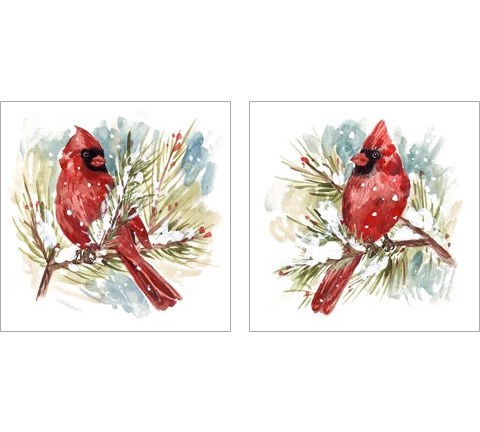 The Cardinal 2 Piece Art Print Set by Melissa Wang