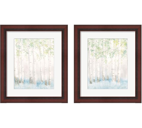 Soft Birches 2 Piece Framed Art Print Set by James Wiens