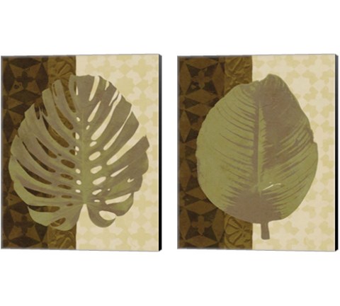 Tropical Leaf 2 Piece Canvas Print Set by Alonzo Saunders