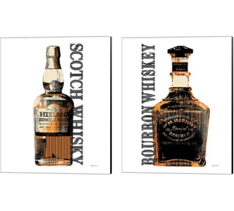 Bourbon Whiskey 2 Piece Canvas Print Set by Avery Tillmon
