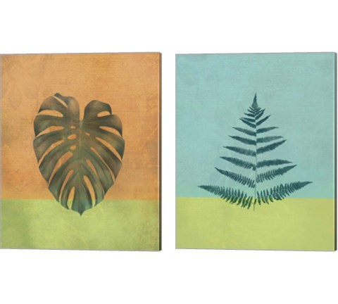 Green Botanicals 2 Piece Canvas Print Set by JMB Designs