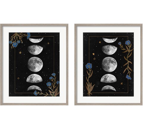 Night Moon 2 Piece Framed Art Print Set by Melissa Wang