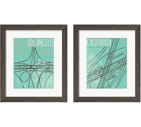 California Roads 2 Piece Framed Art Print Set by SD Graphics Studio