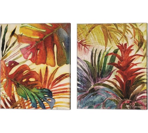 Tropic Botanicals 2 Piece Canvas Print Set by Marie-Elaine Cusson