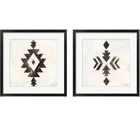 Directional Black 2 Piece Framed Art Print Set by Sue Schlabach