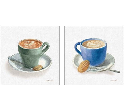 Wake Up Coffee 2 Piece Art Print Set by Danhui Nai