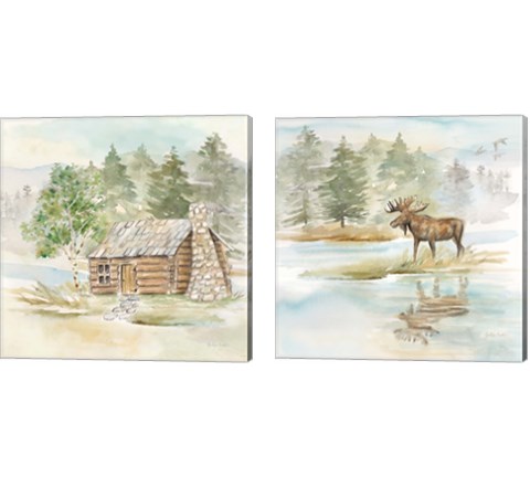 Woodland Reflections 2 Piece Canvas Print Set by Cynthia Coulter