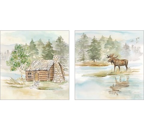 Woodland Reflections 2 Piece Art Print Set by Cynthia Coulter