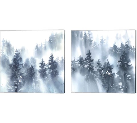 Misty Forest 2 Piece Canvas Print Set by Katrina Pete