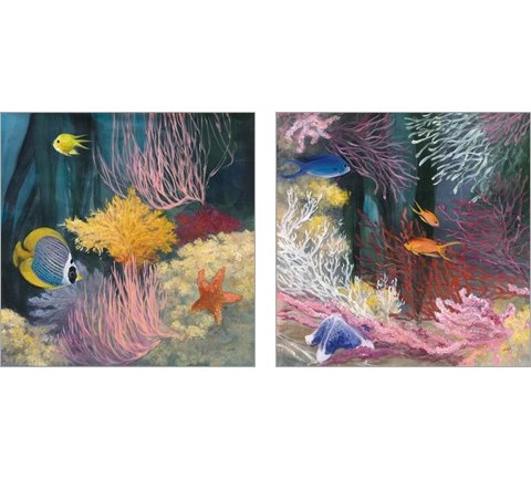 Coastal Reef 2 Piece Art Print Set by Julia Purinton