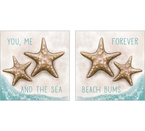 Forever Beach Bums 2 Piece Art Print Set by Elizabeth Tyndall