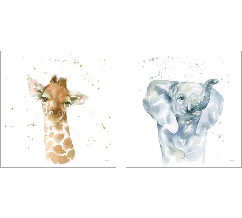 Baby Animals 2 Piece Art Print Set by Katrina Pete