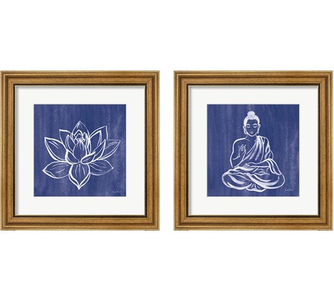 Buddha 2 Piece Framed Art Print Set by Farida Zaman