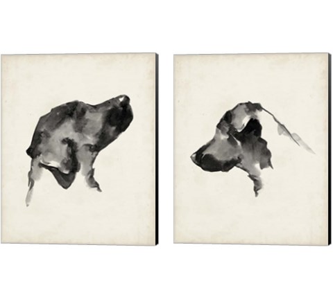Puppy Profile 2 Piece Canvas Print Set by Ethan Harper