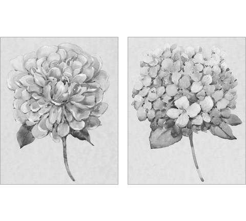 Silvertone Floral 2 Piece Art Print Set by Timothy O'Toole